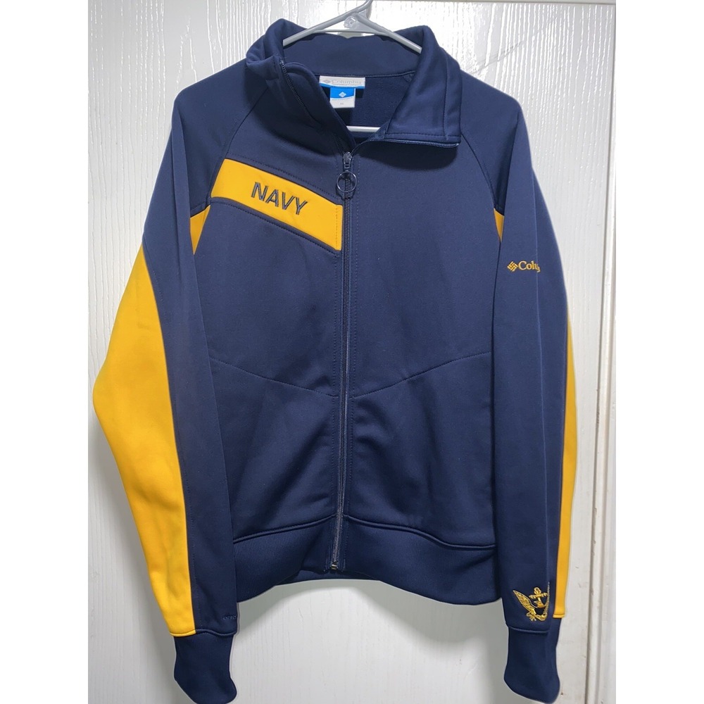 Men's Columbia Sportswear Full Zip Navy Blue-Navy Seals XL